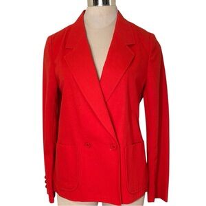Vintage Red Double-Breasted Blazer ILGWU Tag